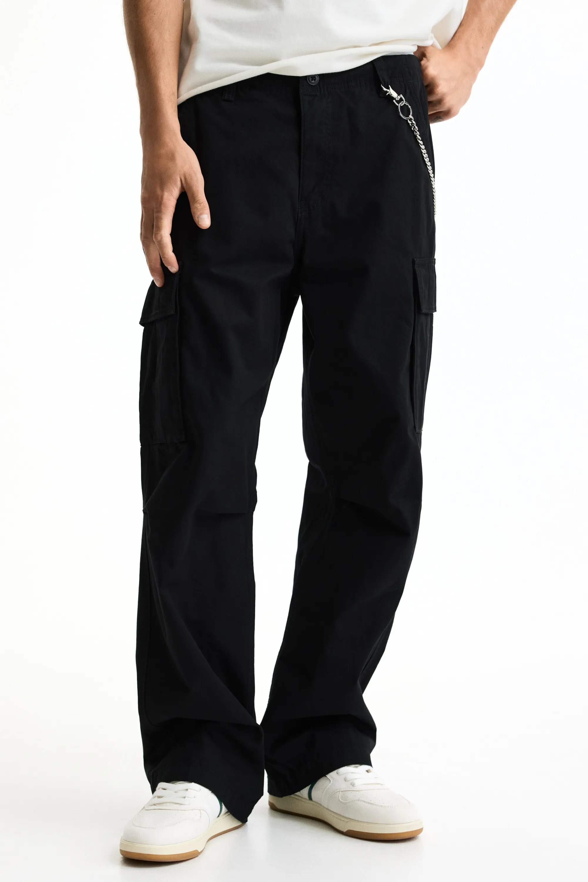 Pantalon cargo Relaxed Fit - Noir