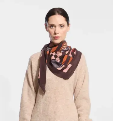 Foulard Triangle Noe multico - Ma Poésie — photo 2