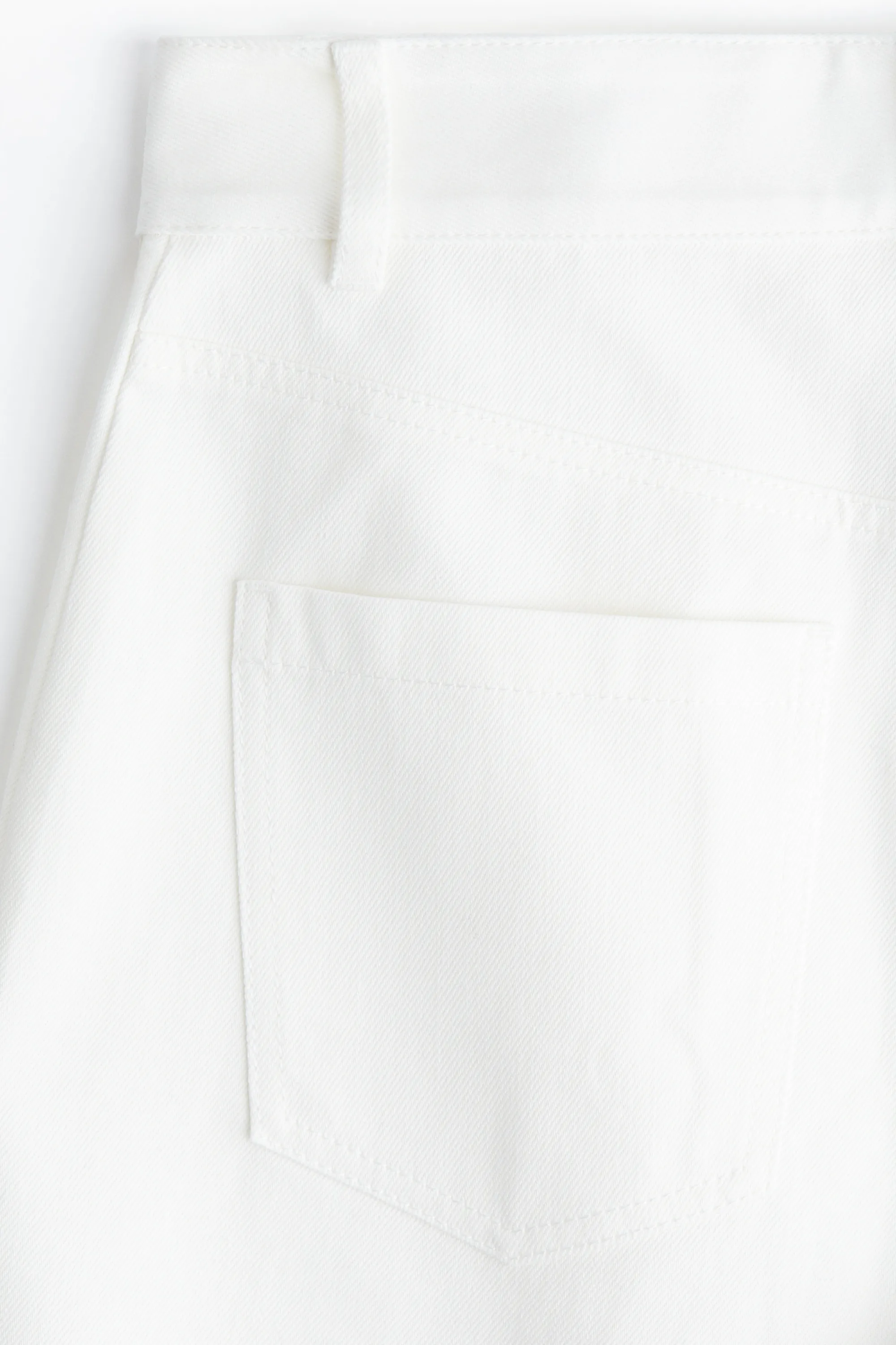 Short en coton - Blanc
