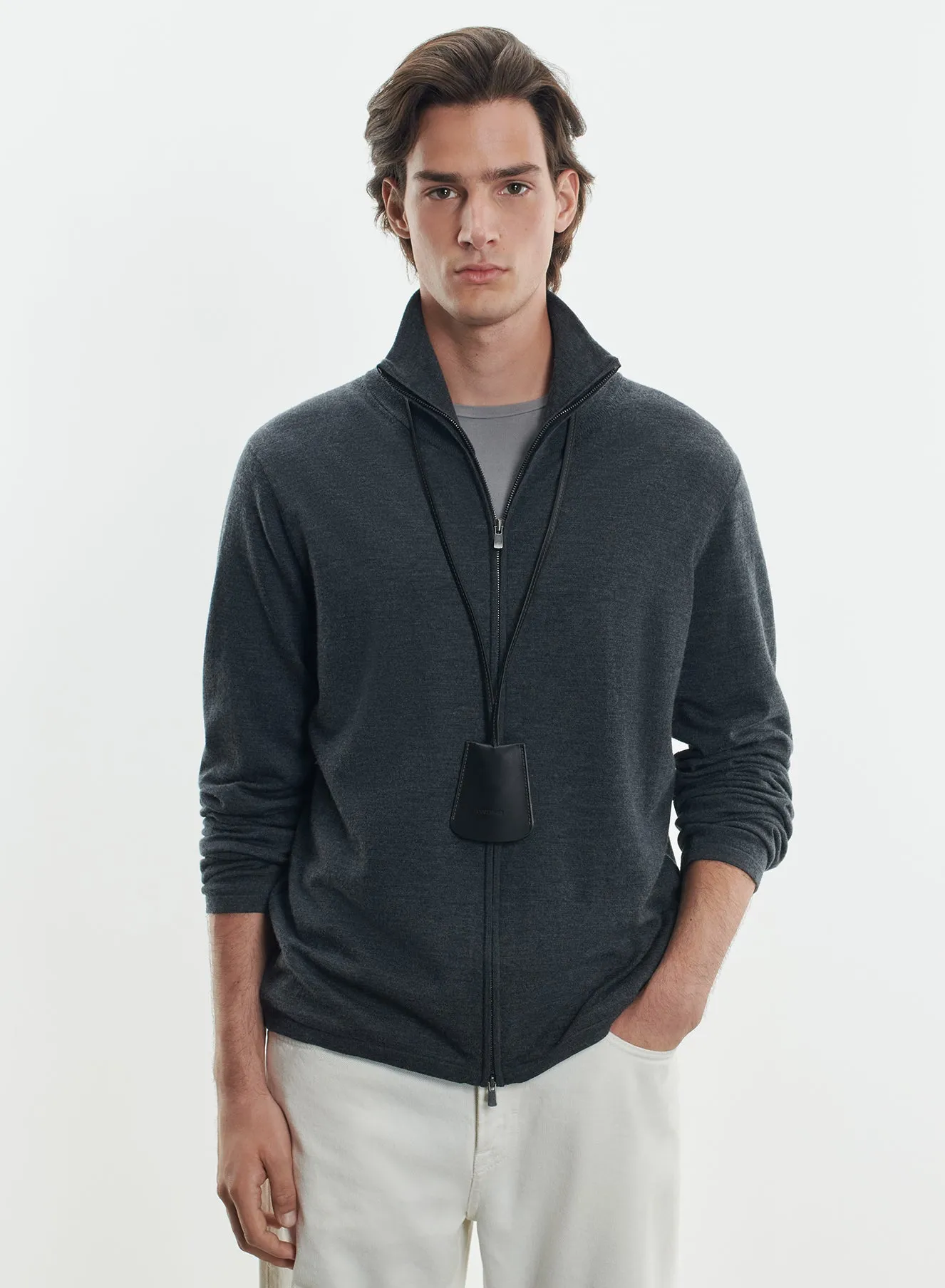 Gilet en laine mérinos et élasthanne