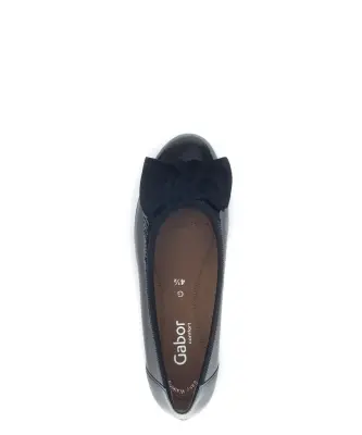 Ballerines Gabor 72.621.87 Noires - Lacets Grande Pointure Femme — photo 3