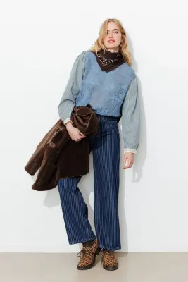 Pull à effet superposé Femme — photo 3
