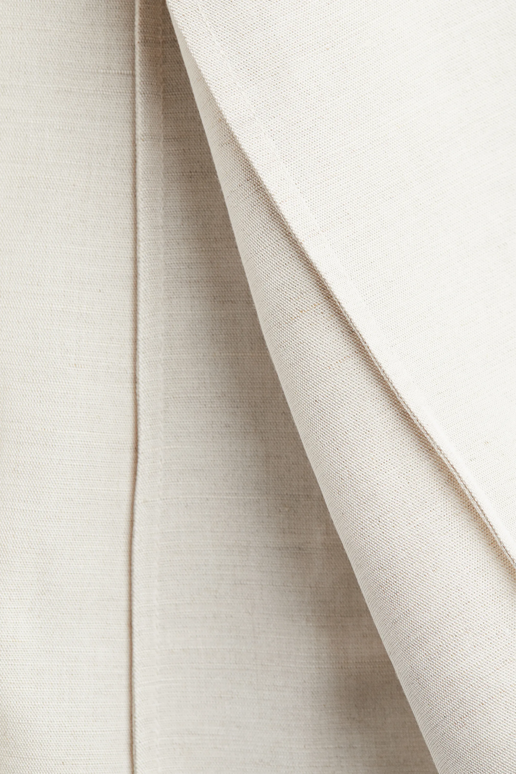 Jupe évasée en lin mélangé - Light beige