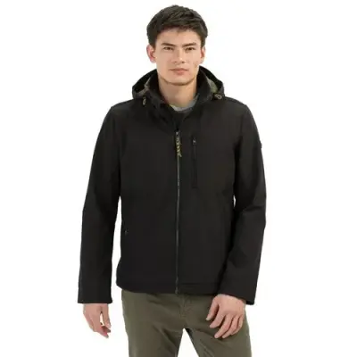 CAMEL ACTIVE PARKA SOFTCHELL Noir — photo 1