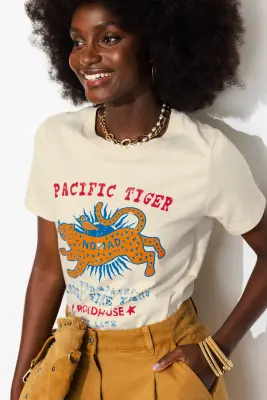 T-shirt à motif tigre Femme — photo 2