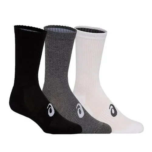 ASICS CHAUSSETTES LOT X3 Noir Gris Blanc