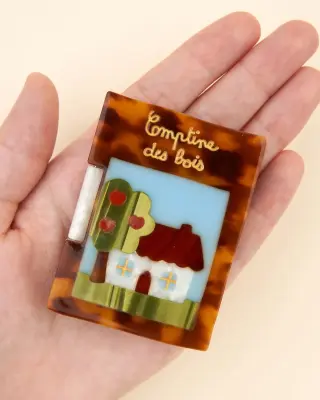 Miroir de poche Livre marron – Coucou Suzette