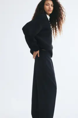 Pantalon en jersey romanite - Bleu marine — photo 2