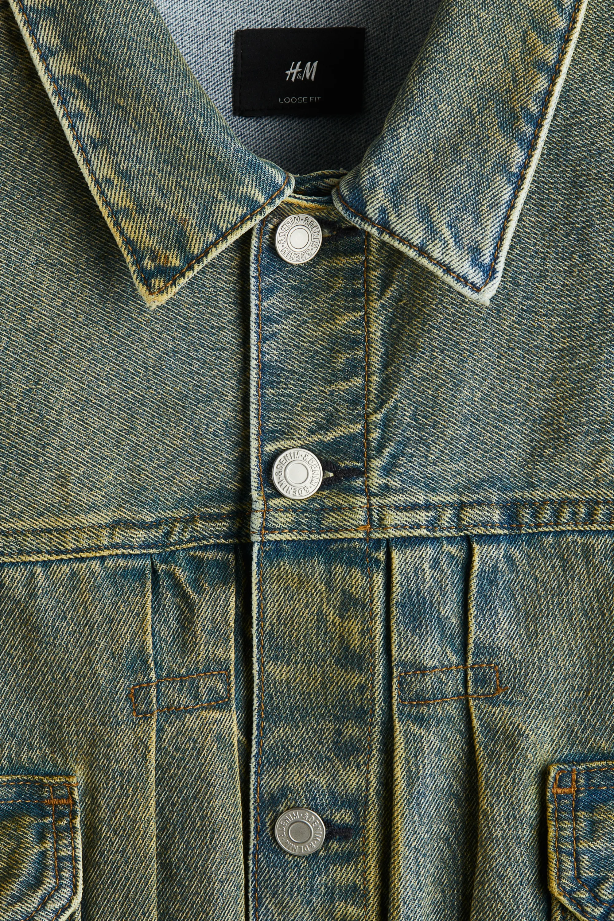 Veste Loose Fit en denim - Bleu denim
