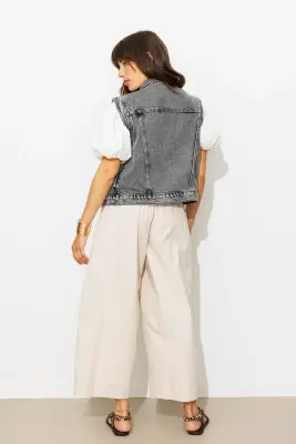 Veste jean sans manches LEONIE — photo 4