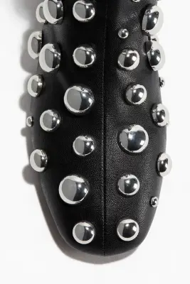 Bottines cloutées - Noir — photo 2