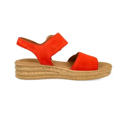 Sandales Gabor 64.550.13 Orange - Lacets Grande Pointure Femme — photo 3