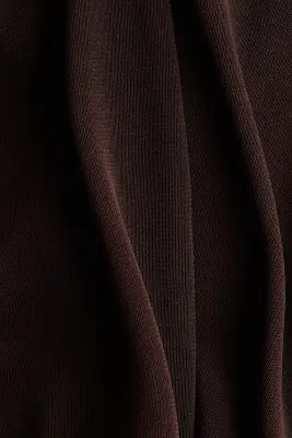 Top à effet drapé avec dos bénitier - Marron foncé — photo 4