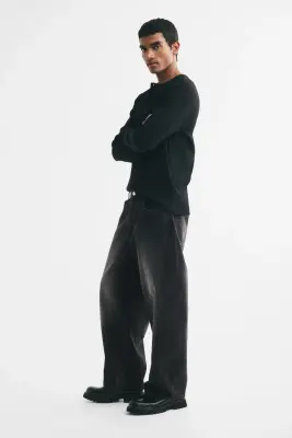 Baggy Barrel Jeans - Noir denim — photo 3