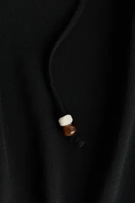 Top asymétrique à bretelles fines - Noir — photo 3