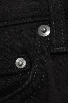 Jean bootcut skinny taille basse Luna - Black Rinse - Noir — photo 5