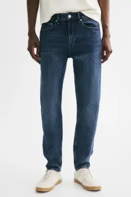 Tapered Jeans - Bleu denim foncé — photo 1