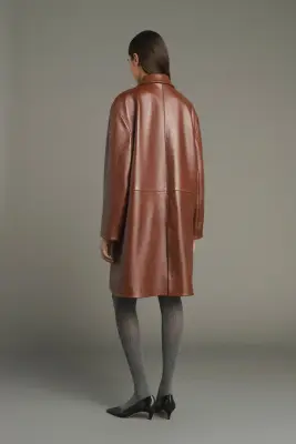 MANTEAU LOGAN ACAJOU — photo 2