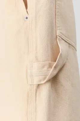 Short Carpenter Loose Fit - Beige clair — photo 4