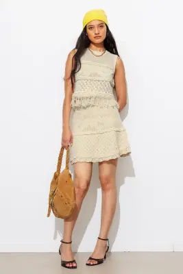 Pull-débardeur ajouré Femme — photo 3
