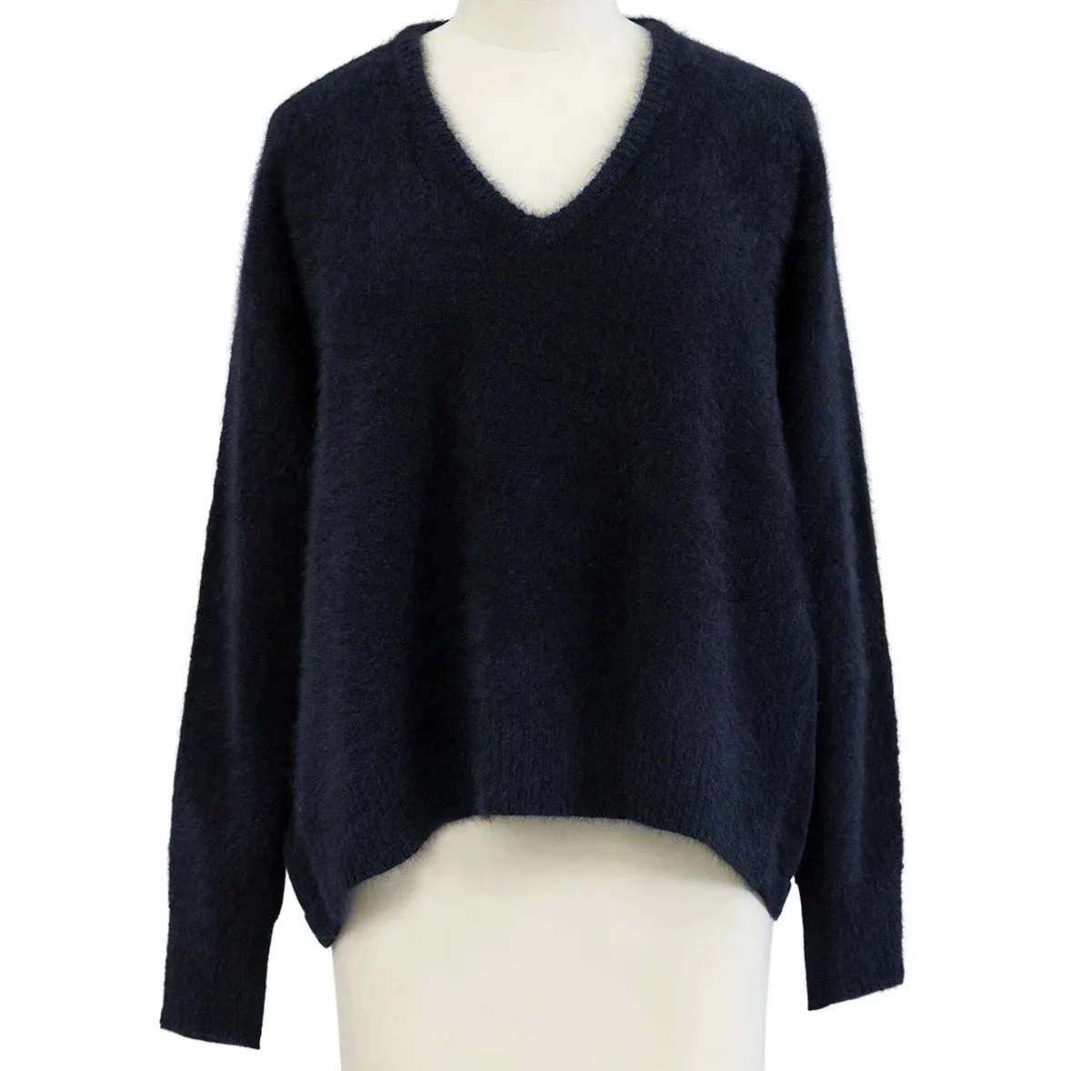 Pull col V ref 26102 black navy  - CT Plage