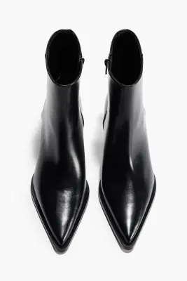 Pointed-toe ankle boots - Noir — photo 2