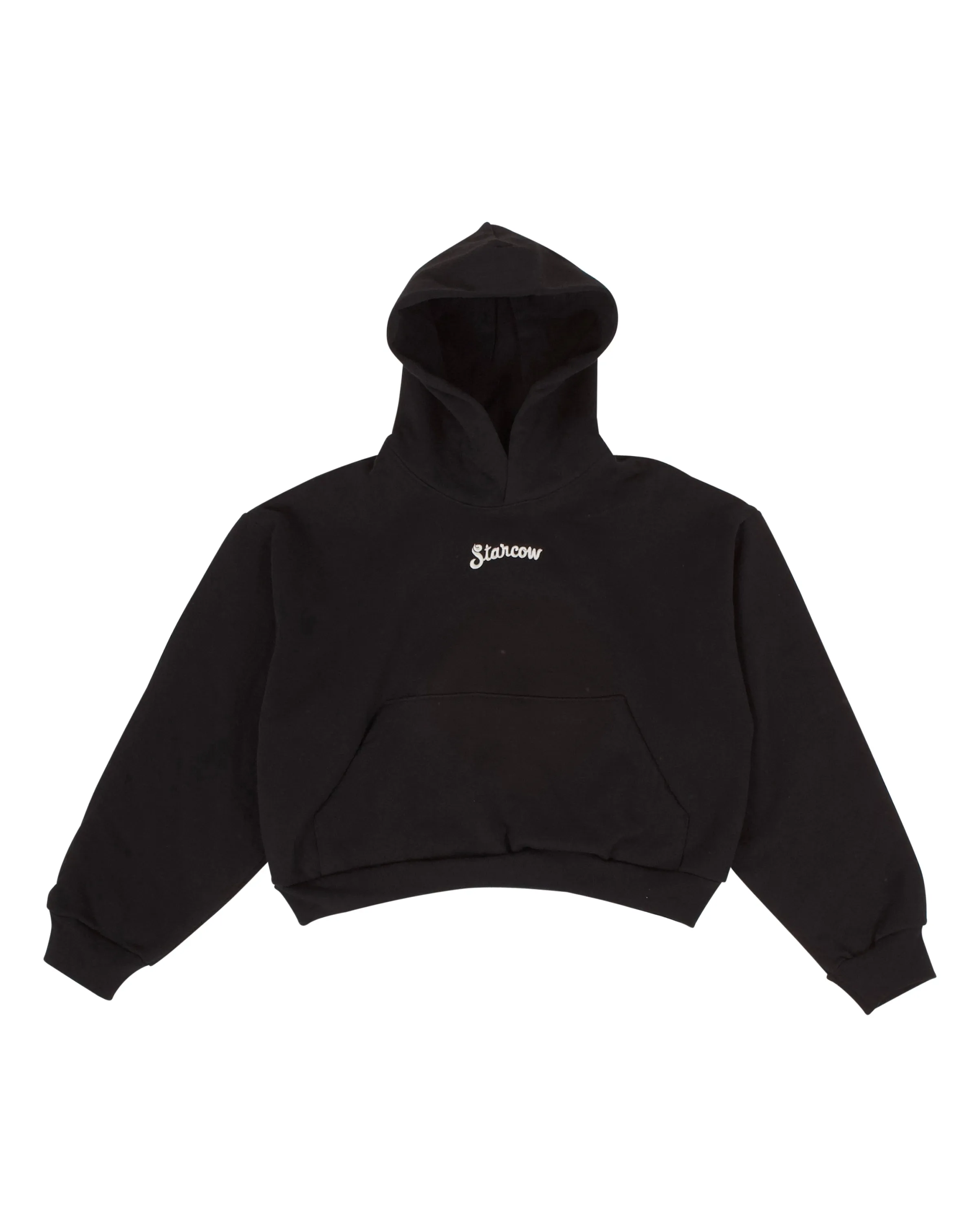 Cropped Hoodie Women Starcow Chillin Black
