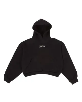 Cropped Hoodie Women Starcow Chillin Black — photo 1