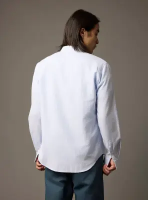 Chemise Gareth White/Cloud — photo 3