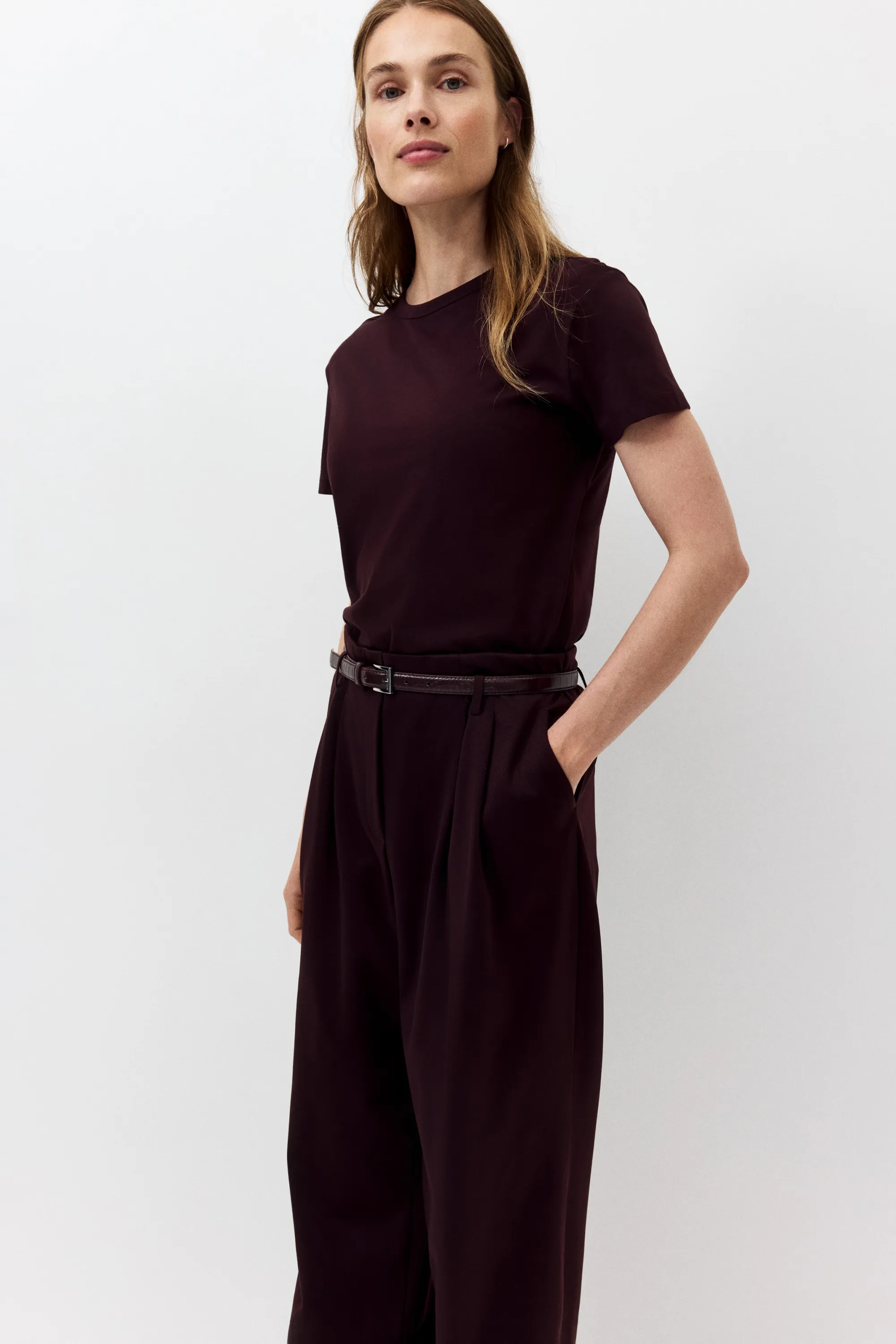 MAMA T-shirt d'allaitement - Bordeaux