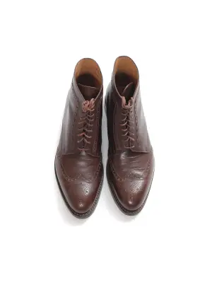 Bottines Derby boots à lacets chataigne praliné  en cuir marron   Prix boutique 850 € Taille 41 — photo 2
