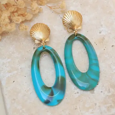 Boucles d'Oreilles Callia Turquoise — photo 1