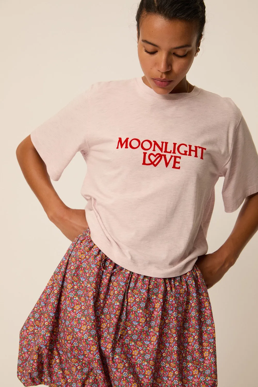 Tee-shirt Jerilyne Poudre Chiné