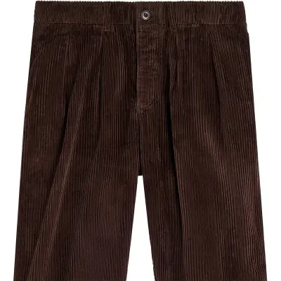 Bask in the Sun – Pantalon Pablo Velours Chocolate — photo 4