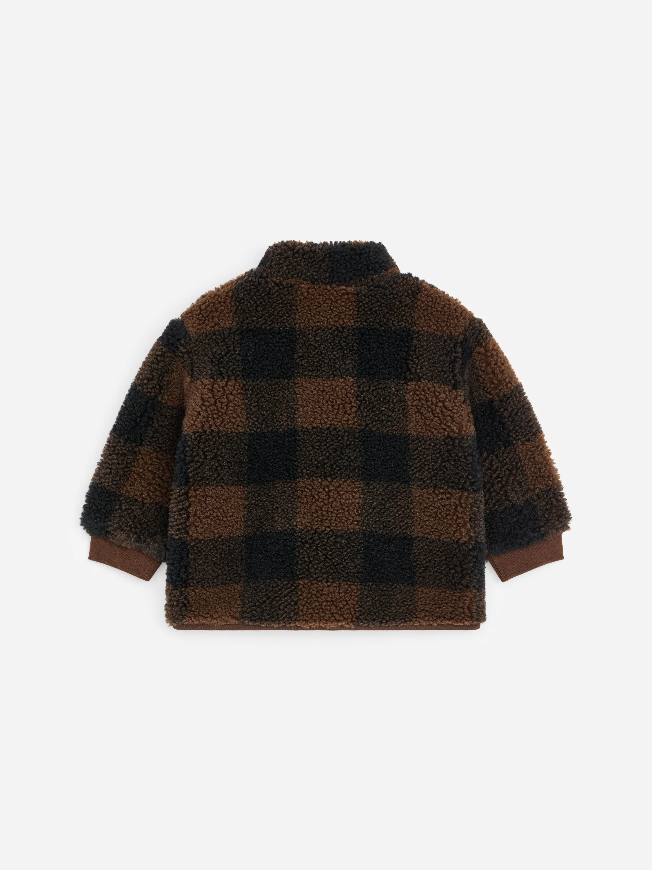 Veste en peluche - Noir/Marron