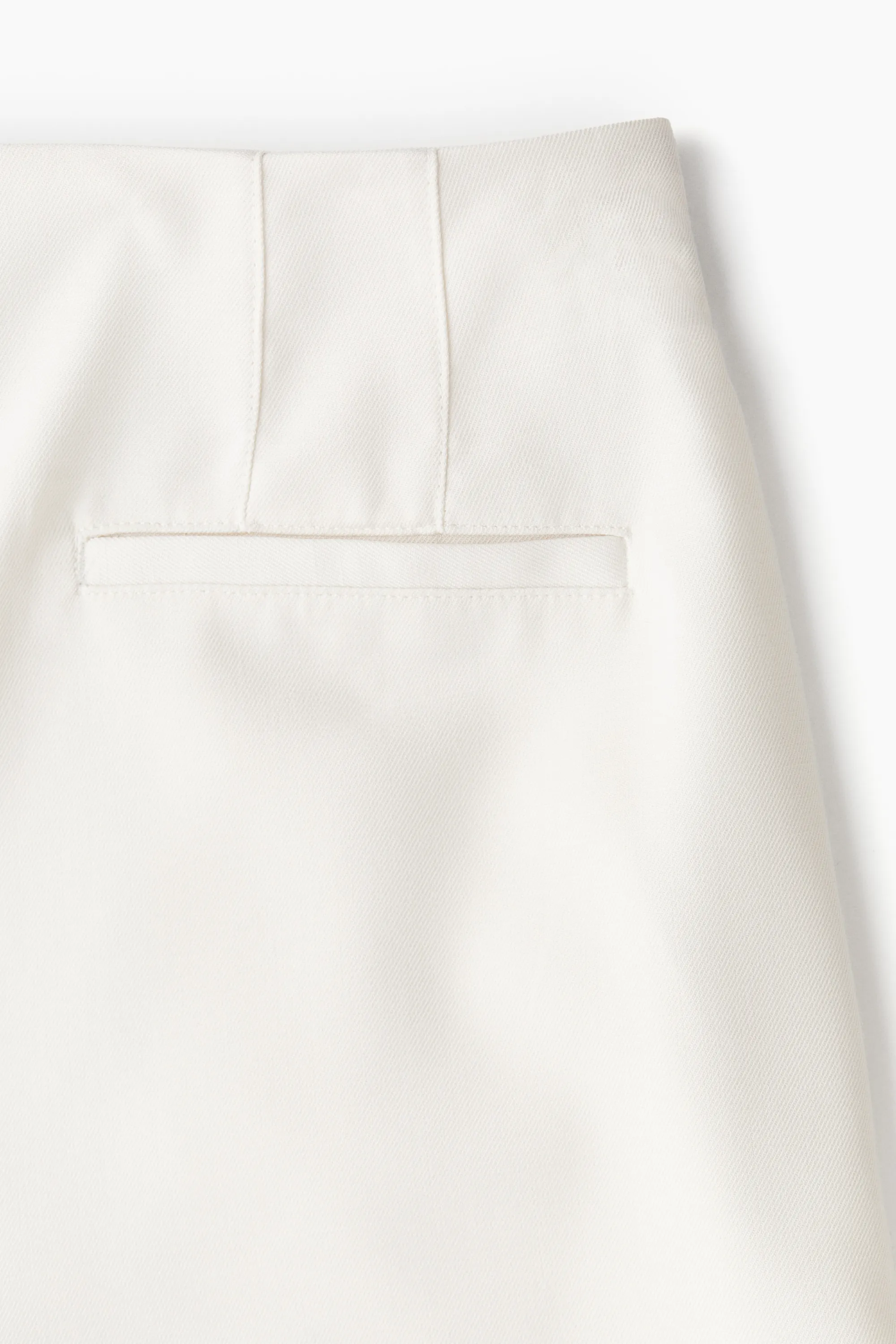 Short à boutons - Blanc