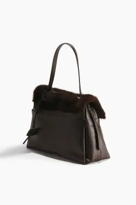 Sac à main avec bride - Marron foncé — photo 5