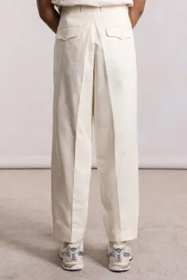 Pantalon French Military - Coton Écru — photo 5