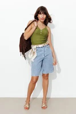 Crop top en maille Femme — photo 2