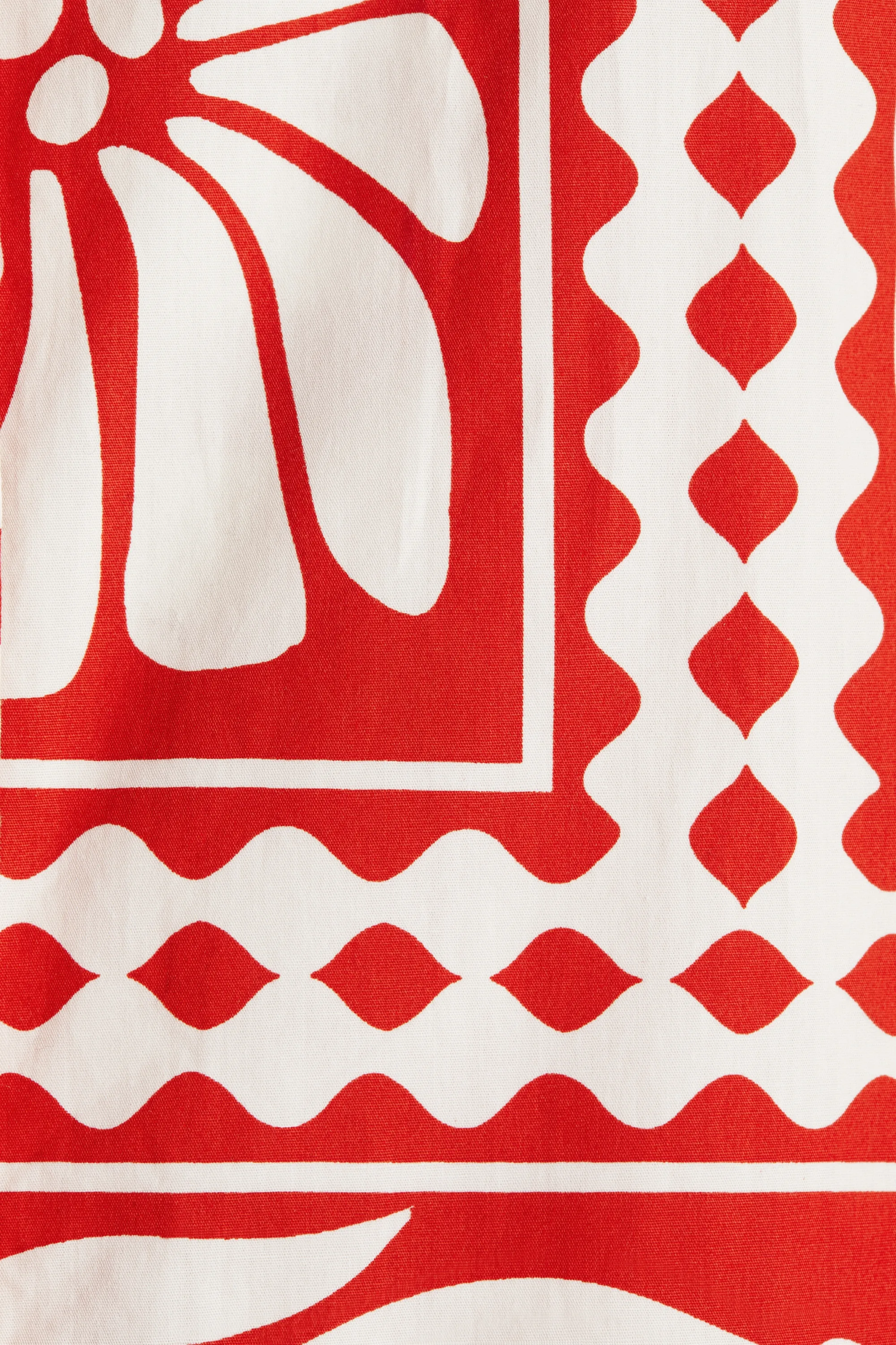 MAMA Robe avec ceinture - Rouge/motif