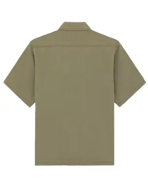 DICKIES CHEMISE MANCHES COURTES Kaki — photo 4