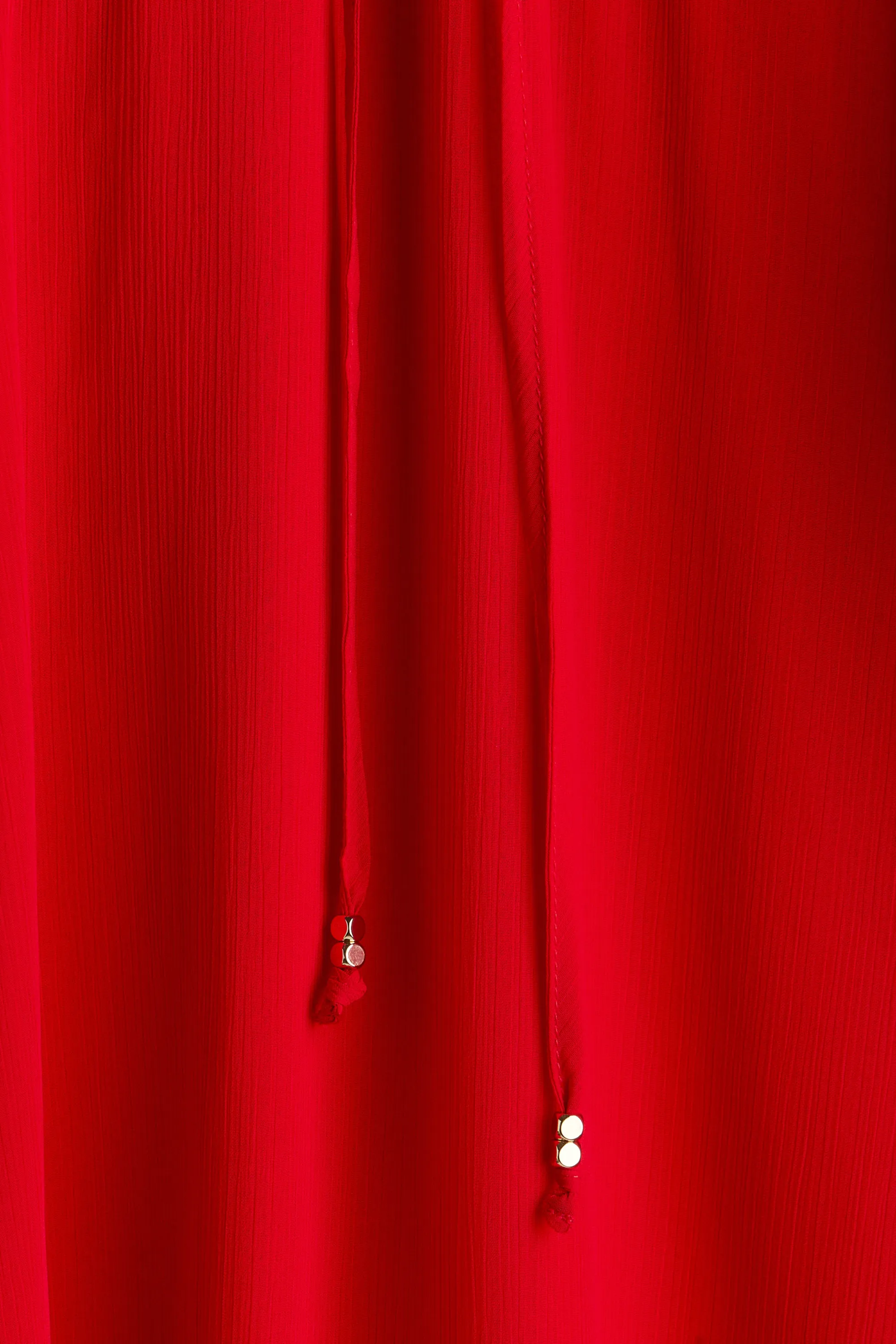 Robe longue en mousseline - Bright red