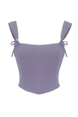 Jeanette Corset Top - Lavender — photo 5