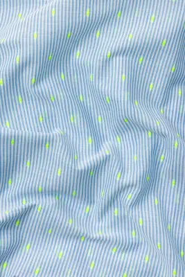 Coupon 3 m coton rayé plumetis — photo 4