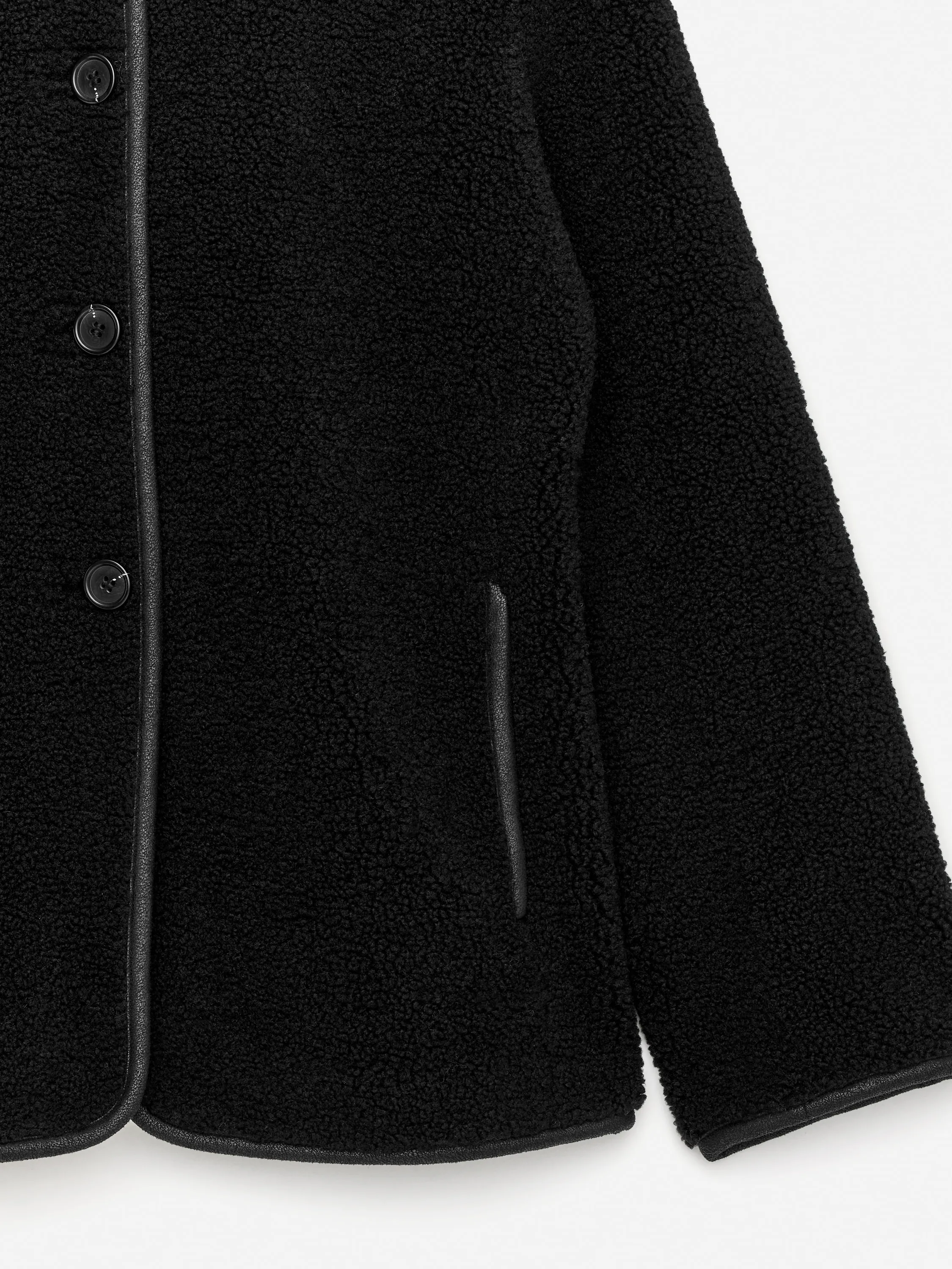 Veste en peluche - Noir