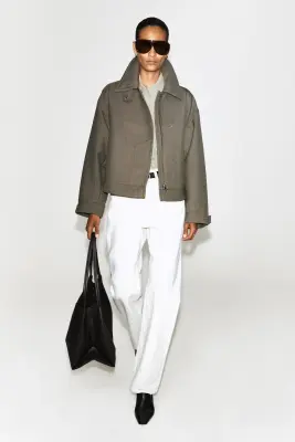VESTE FAÇON TRENCH-COAT EN MÉLANGE DE LAINE - PIERRE-BRUN CHINÉ — photo 2