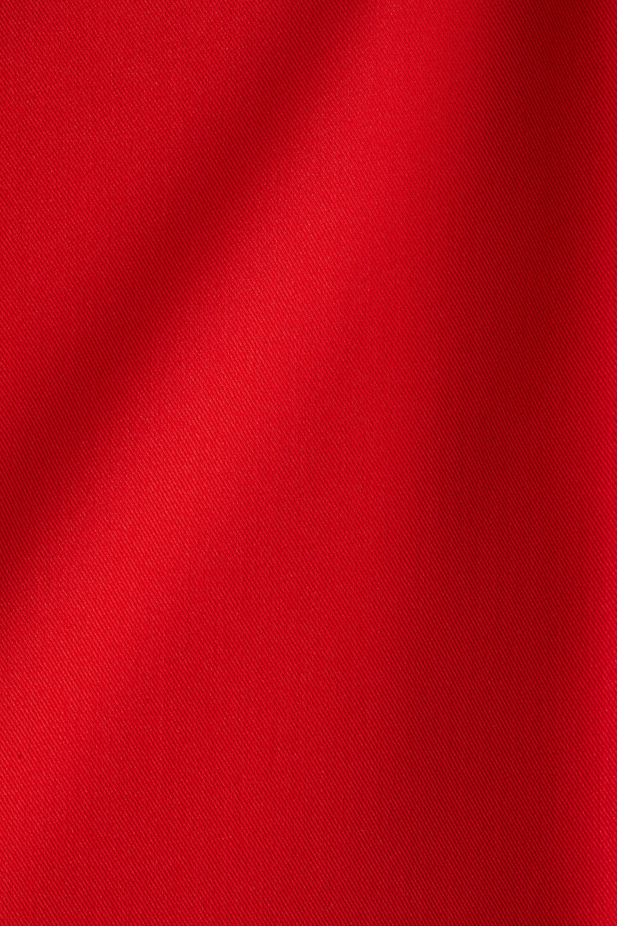 Robe droite en twill - Rouge vif