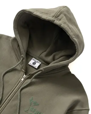 Martini Zipper Hoodie Olive — photo 5
