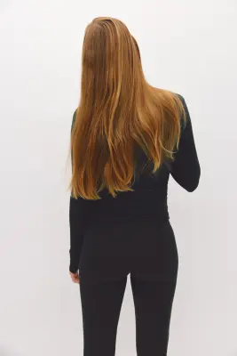 MAMA Top asymétrique en modal - Noir — photo 2