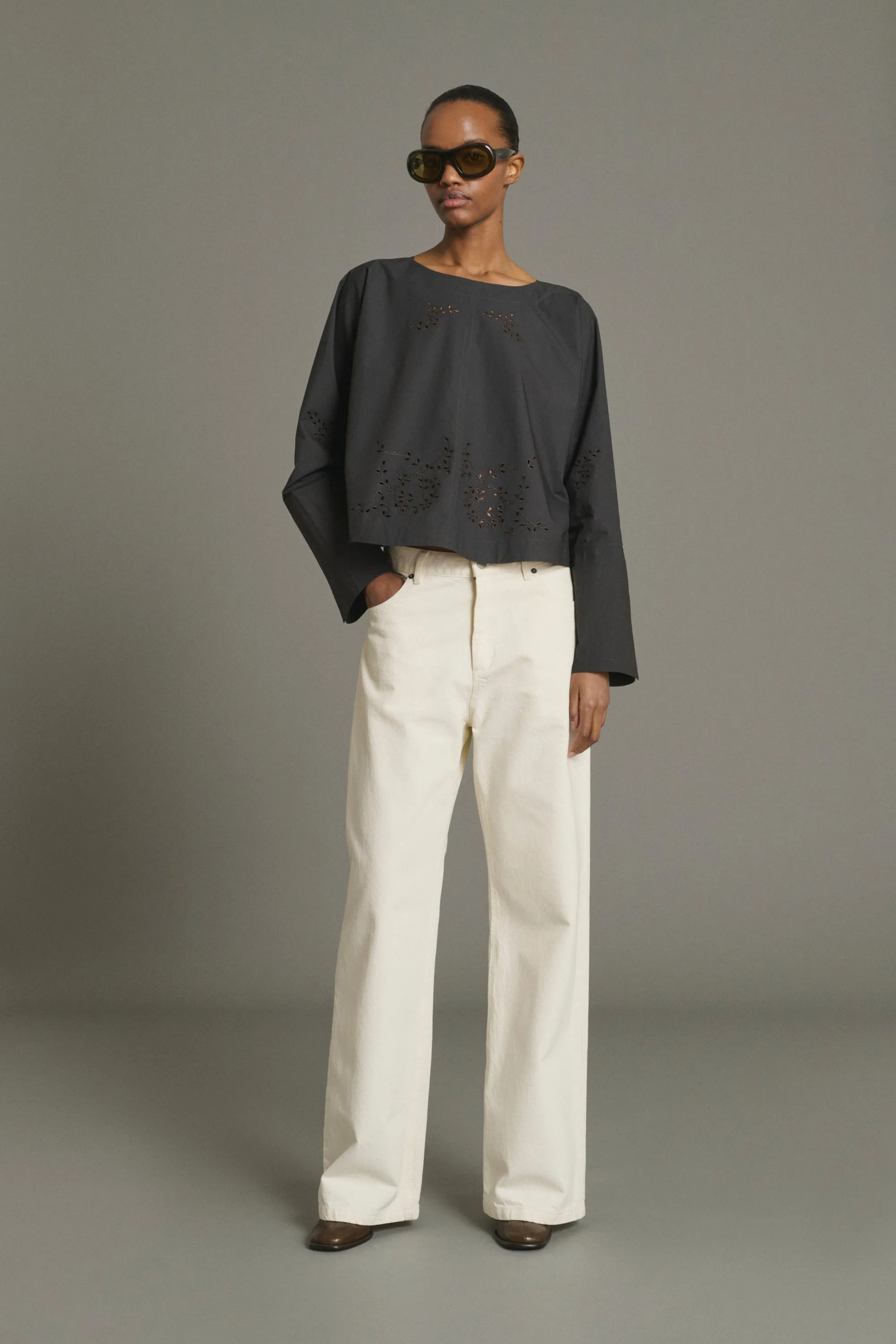 BLOUSE HANSEL GRIS ANTHRACITE